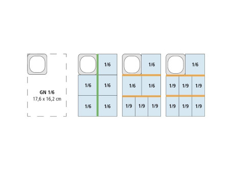 APS Couvercle GN 1/6, (L)175 x (P)162 x (H)30 mm