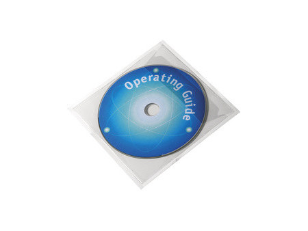 DURABLE Pochette autoadhésive POCKETFIX CD/DVD, transparent