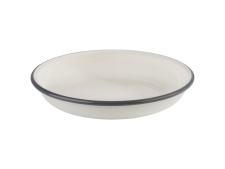 APS Assiette creuse émaillée, diamètre: 220 mm, set de 2