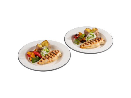 APS Assiette émaillée, diamètre: 260 mm, set de 2