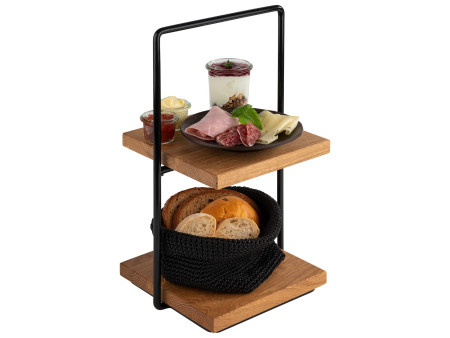 APS Etagère PERFECTO SMALL, 2 étages, chêne, hauteur: 405 mm