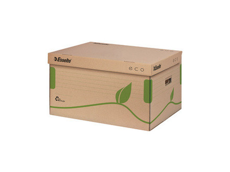 Esselte Container d'archives à couvercle ECO, marron