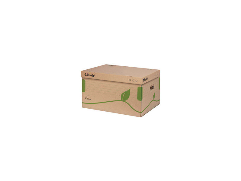 Esselte Container d'archives à couvercle ECO, marron