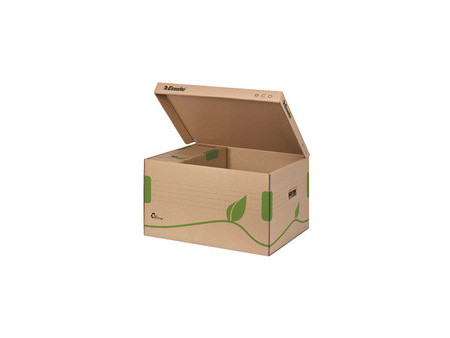 Esselte Container d'archives à couvercle ECO, marron
