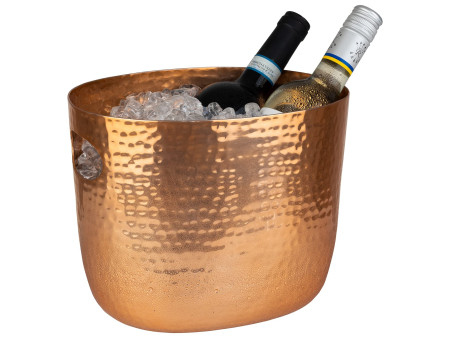 APS Seau à vin/champagne pour 1 à 2 bouteilles, cuivre