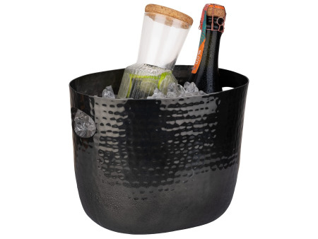 APS Seau à vin/champagne pour 1 à 2 bouteilles, noir