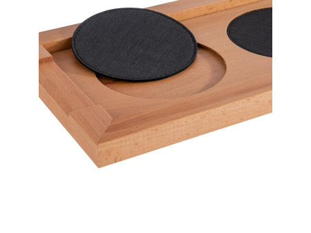 APS Planche de buffet pour carafes, chêne naturel