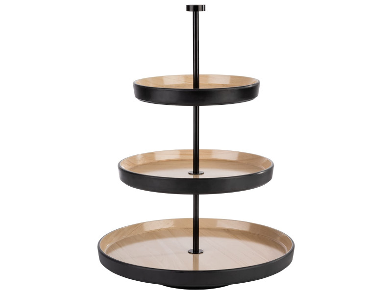 APS Etagère FRIDA, 3 étages, hauteur: 430 mm, noir