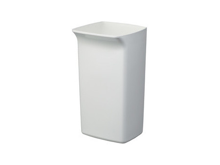 DURABLE Poubelle DURABIN SQUARE 40, forme carrée, blanc