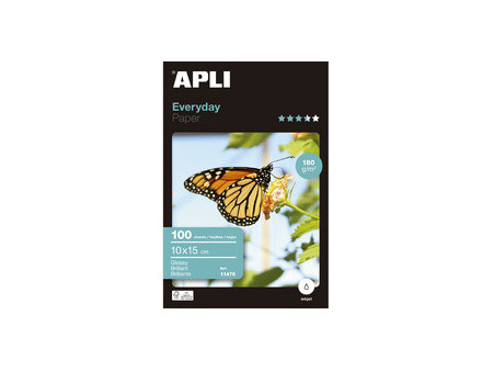 APLI Papier photo everyday, 100 x 150 mm, 180 g/m2, brillant
