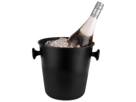 APS Seau à vin/champagne avec 2 poignées, noir