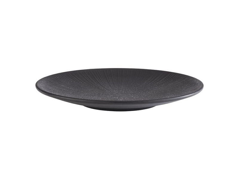 APS Assiette plate NERO, diamètre: 260 mm, noir