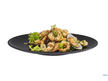 APS Assiette plate NERO, diamètre: 330 mm, noir
