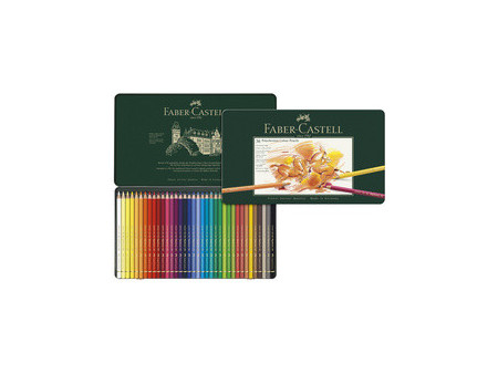 FABER-CASTELL Crayons de couleur POLYCHROMOS, étui en métal