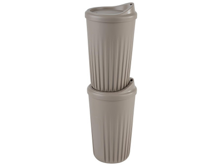APS Set de gobelets réutilisables TO GO, 0,4 litre, moka