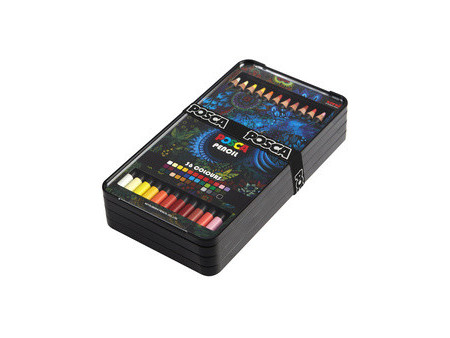 POSCA Crayons de couleur PENCIL KPE200, étui de 36