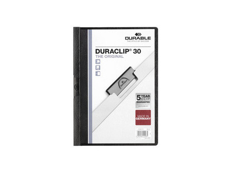 DURABLE Chemise à clip DURACLIP ORIGINAL 30, A4, blanc