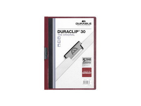 DURABLE Chemise à clip DURACLIP ORIGINAL 30, A4, bleu
