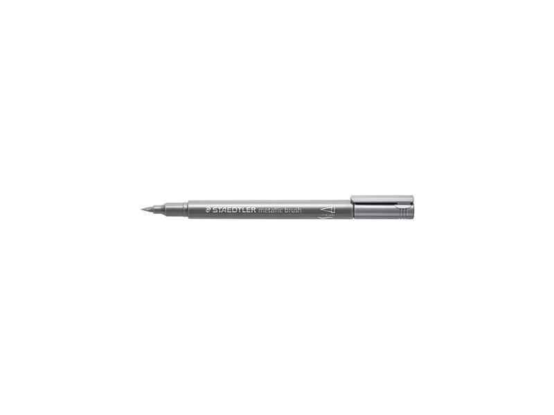 STAEDTLER Feutre pinceau métallisé, blanc