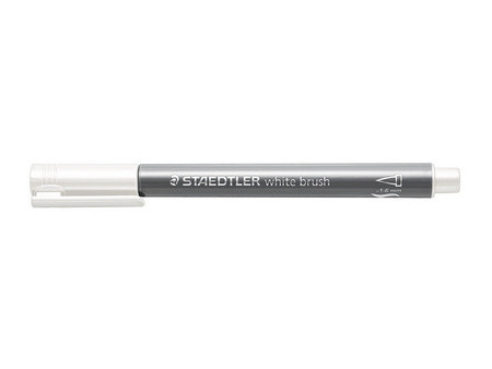 STAEDTLER Feutre pinceau métallisé, blanc
