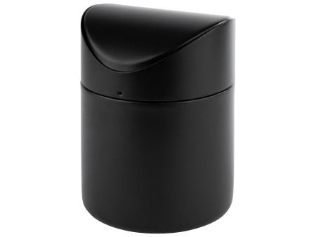 APS Poubelle de table SNAP, en inox, noir mat
