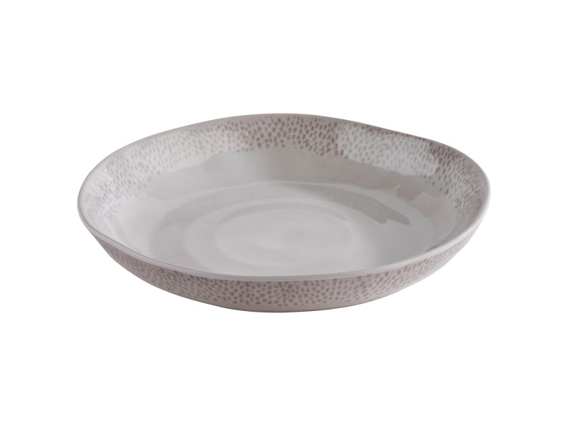 APS Assiette creuse FOOTMARK, diamètre: 240 mm, blanc/gris