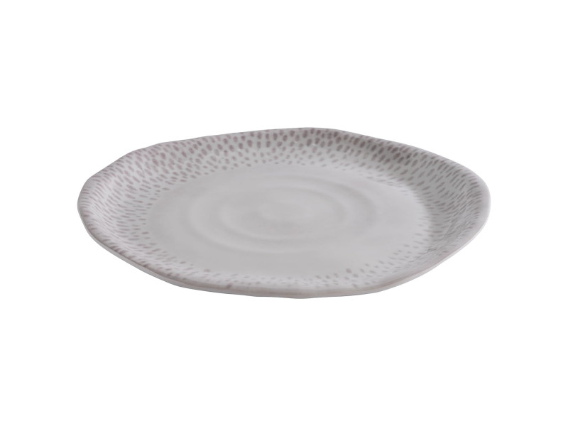 APS Assiette FOOTMARK, diamètre: 210 mm, blanc/gris