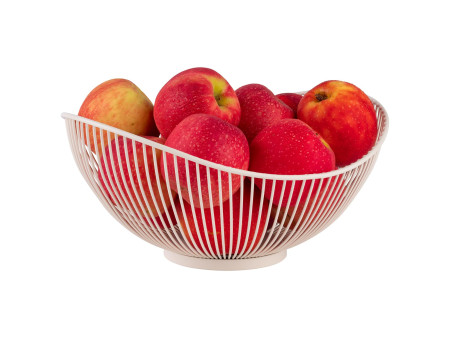 APS Corbeille à pain et à fruits SVART, ovale, blanc
