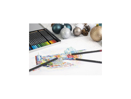 EBERHARD FABER Crayon de couleur Artist Color, étui de 24