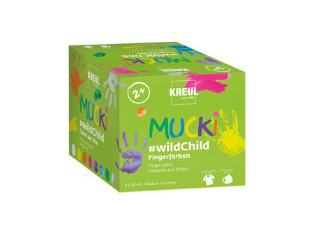 KREUL Gouache aux doigts 'MUCKI', set Premium wildChild