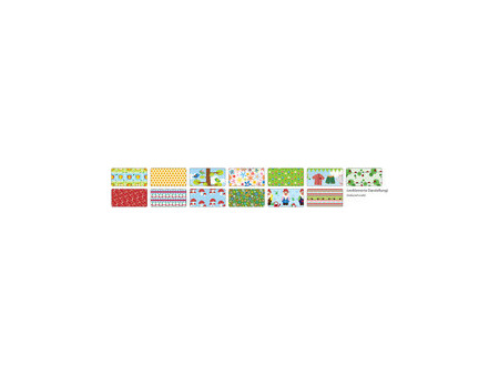 folia Carton à motif 'Jardin', 500 x 700 mm, 270 g/m2
