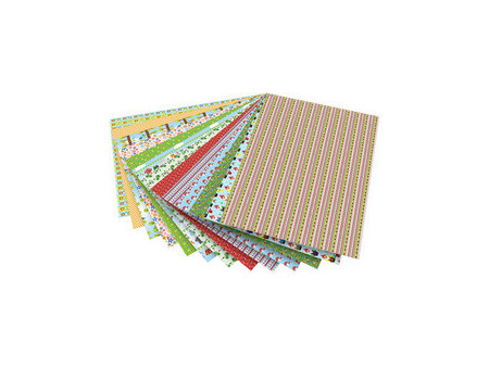 folia Carton à motif 'Jardin', 500 x 700 mm, 270 g/m2
