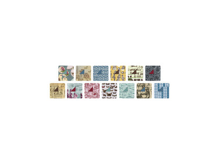 folia Bloc en papier à motifs 'Vintage', 240 x 350 mm