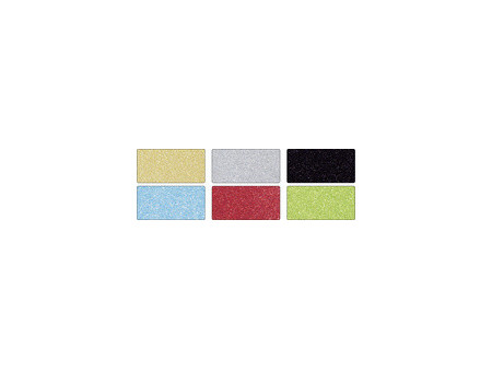 folia Bloc de carton à paillettes 'Basic', 170 x 245 mm