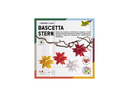 folia Feuilles de papier pliables étoile Bascetta, 75 x 75mm