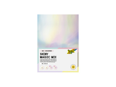 folia Assortiment de papier irisé, 250 x 350 mm