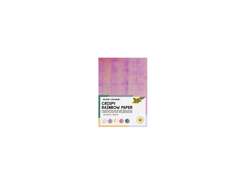 folia Papier irisé, 75 g/m2, 230 x 330 mm, 10 feuilles