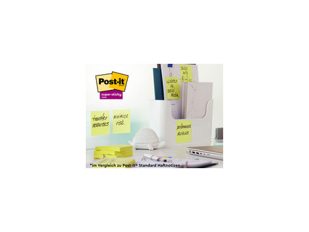 Post-it Bloc-note super sticky notes, 76 x 76 mm, jaune