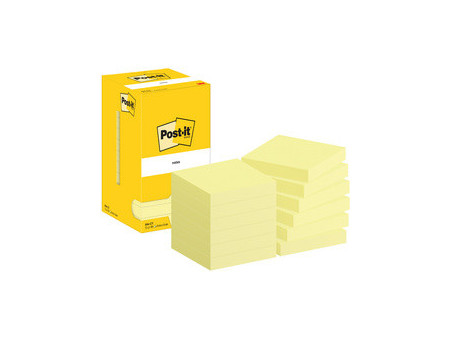 Post-it Bloc-note adhésif, 127 x 76 mm, jaune