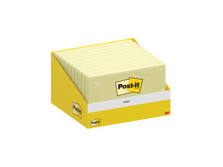 Post-it Bloc-note adhésif, 76 x 76 mm, jaune