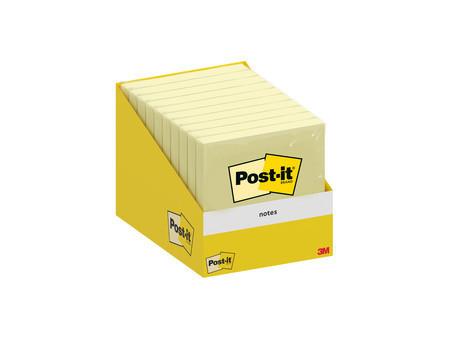 Post-it Bloc-note adhésif, 127 x 76 mm, jaune