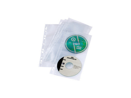 DURABLE Pochette CD/DVD COVER LIGHT S, pour 4 CD, en PP