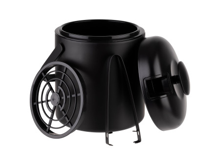 APS Seau à glaçons POLAR, acier inoxydable, 1,3 litre, noir