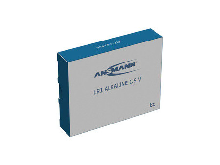 ANSMANN Pile alcaline LR1, 1,5 V, en lot de 8