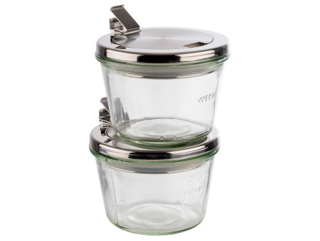 APS Bocal Weck avec couvercle, 370 ml, set de 2