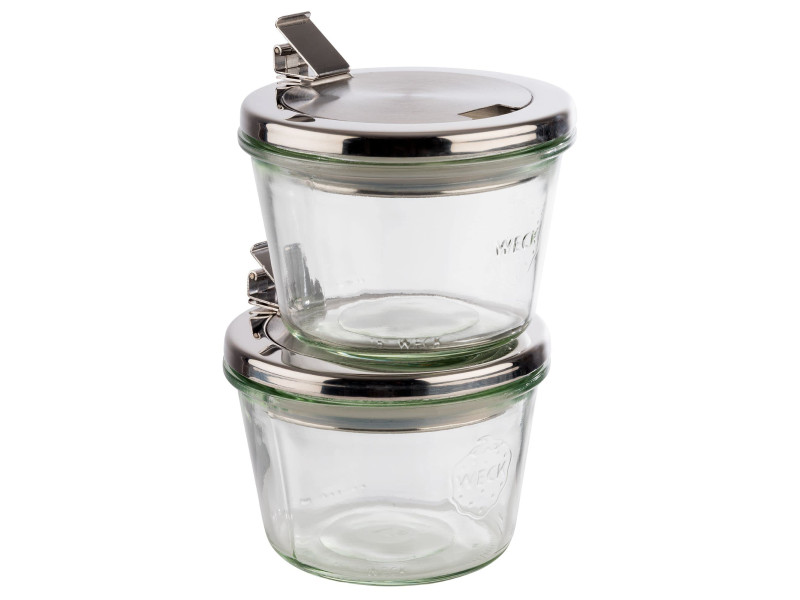 APS Bocal Weck avec couvercle, 370 ml, set de 2