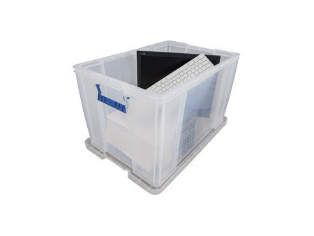 Fellowes Boîte de rangement ProStore, 85 litres, transparent