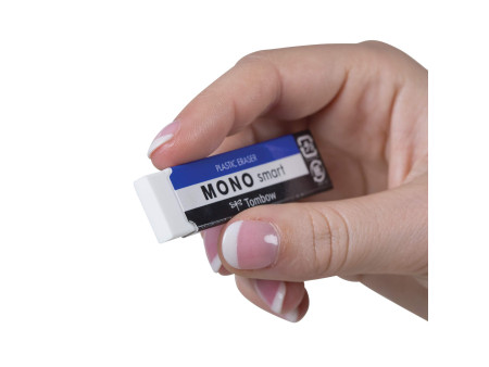 Tombow Gomme en plastique 'MONO smart', extra mince, blanc