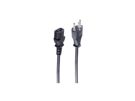 shiverpeaks Câble électrique suisse, 1,8 m, noir
