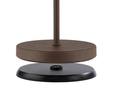 APS Lampe de bureau rechargeable à LED MERLE, rouille